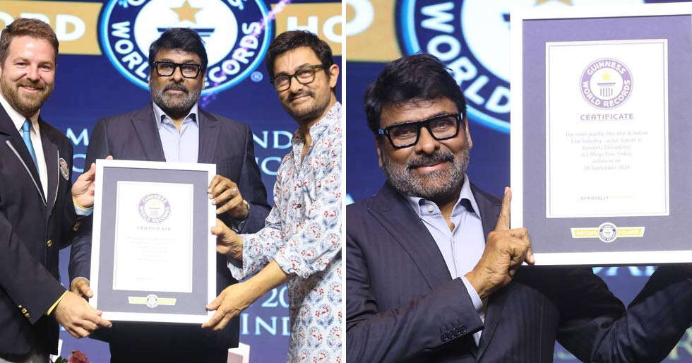 Guinness World Records honours Chiranjeevi as a prolific Indian film star