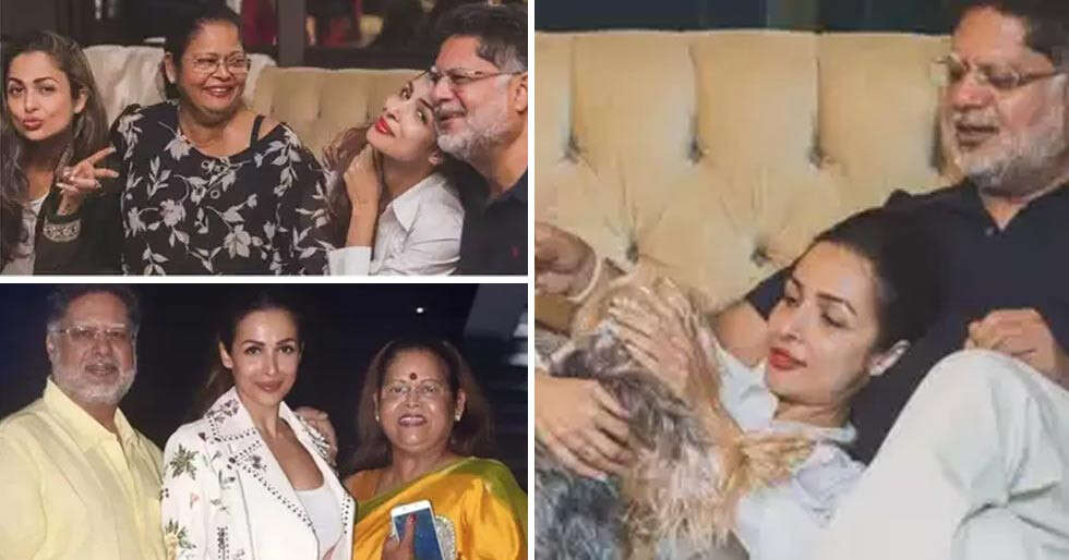 Happy pictures of Malaika and Amrita Arora’s with father Anil Mehta