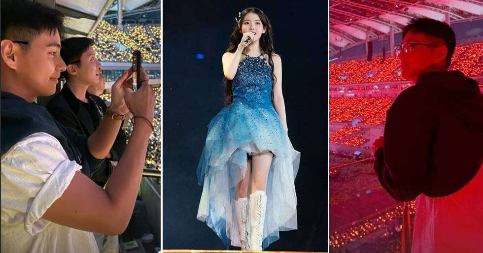 PHOTOS: BTS’ V and J-Hope hype up IU on her 100th performance