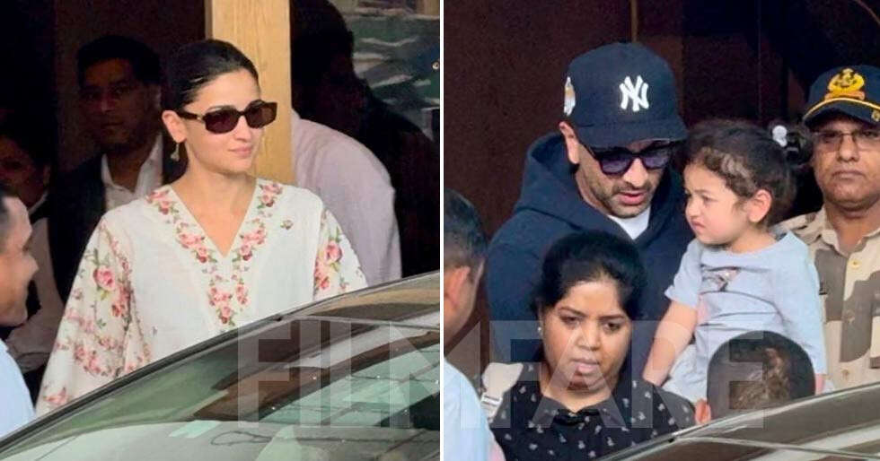 Photos: Ranbir Kapoor Alia Bhatt return to the city with Raha