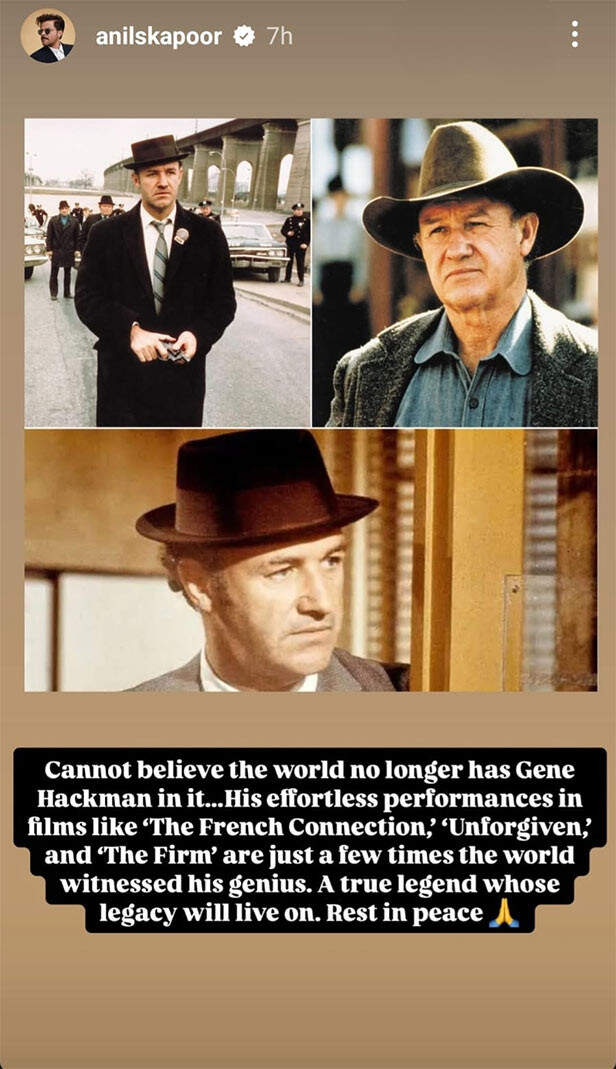 Gene Hackman Anil Kapoor Anupam Kher