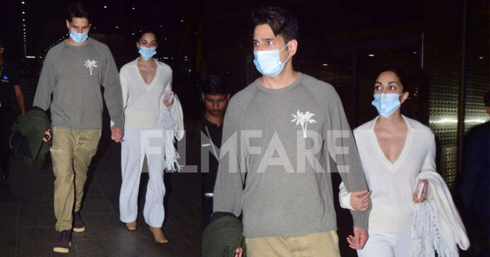 In Pics : Sidharth Malhotra and Kiara Advani are back from New Delhi