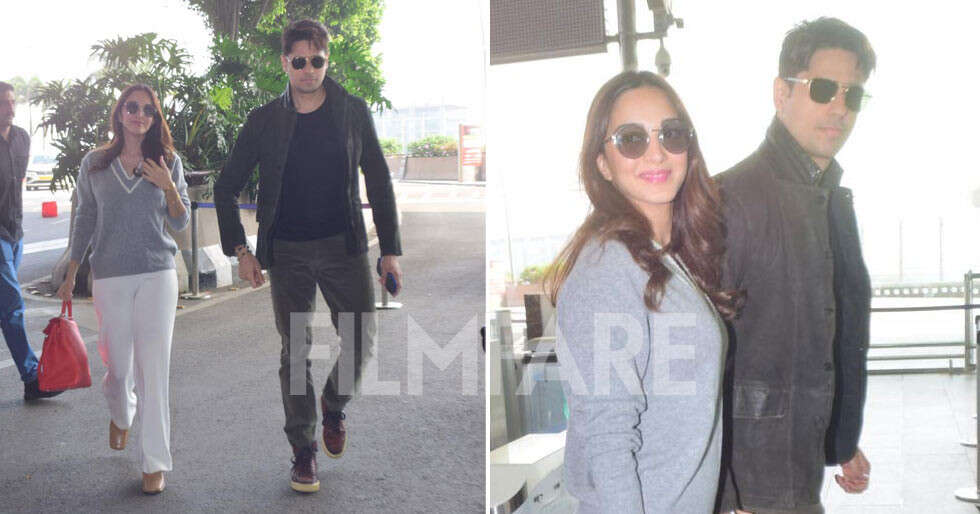 Power couple Kiara Advani and Sidharth Malhotra snapped at the airport