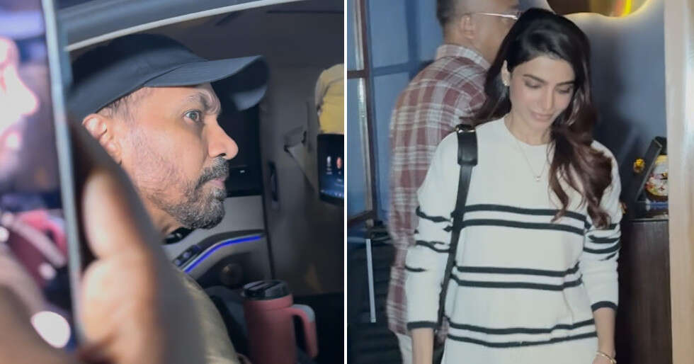 Getting Spotted Raj Nidimoru Sternly Stares at Paparazzi After Getting Spotted at ...
