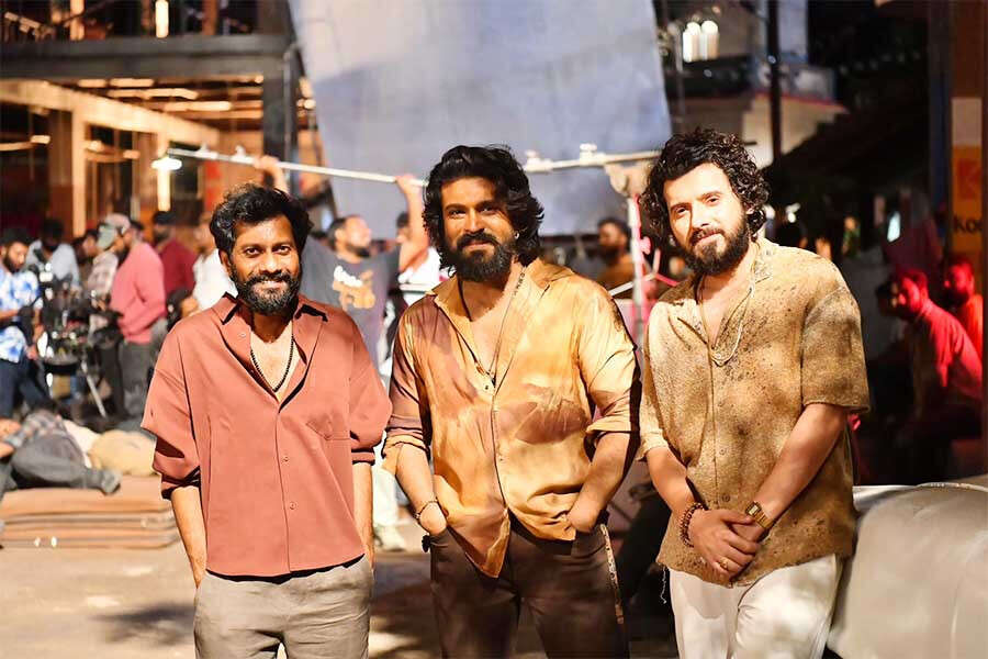 Ram Charan shooting action sequence in a ‘train set’ for Peddi