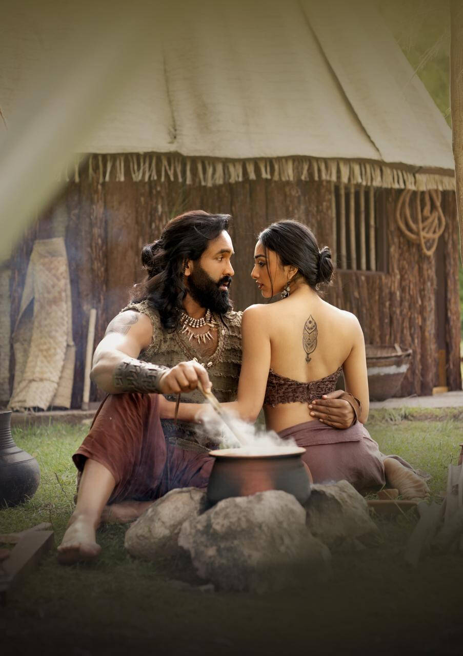 Vishnu Manchu and Preity Mukhundhan in Kannappa