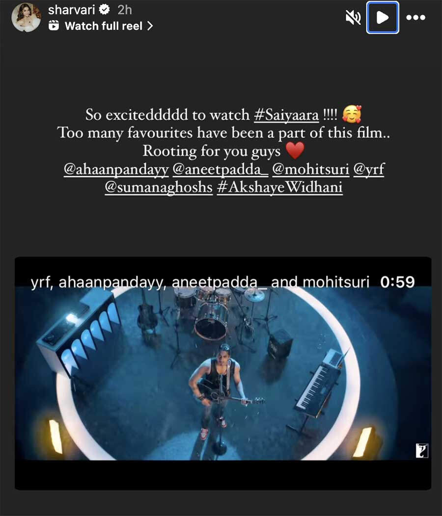 Celebs reacting to Saiyaara