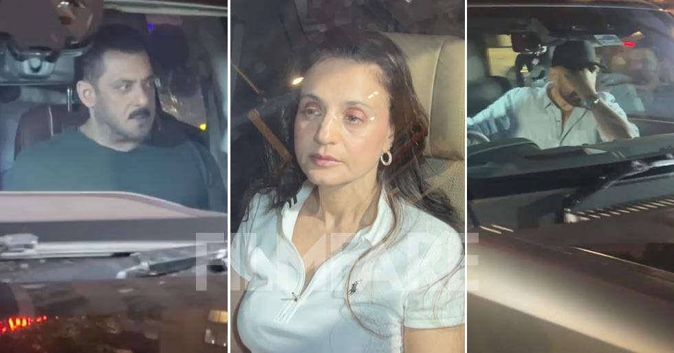 Salman Khan visiting Dharmendra at Breach Candy Hospital