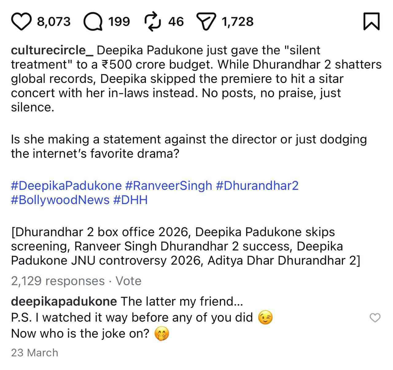 Deepika Padukone Dhurandhar