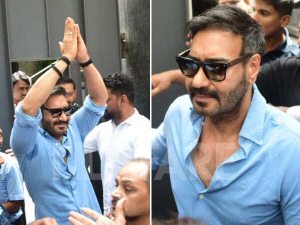 Devgn Photos: Ajay Devgn Steps Out to Meet Fans on His Birthday | Filmfare.com