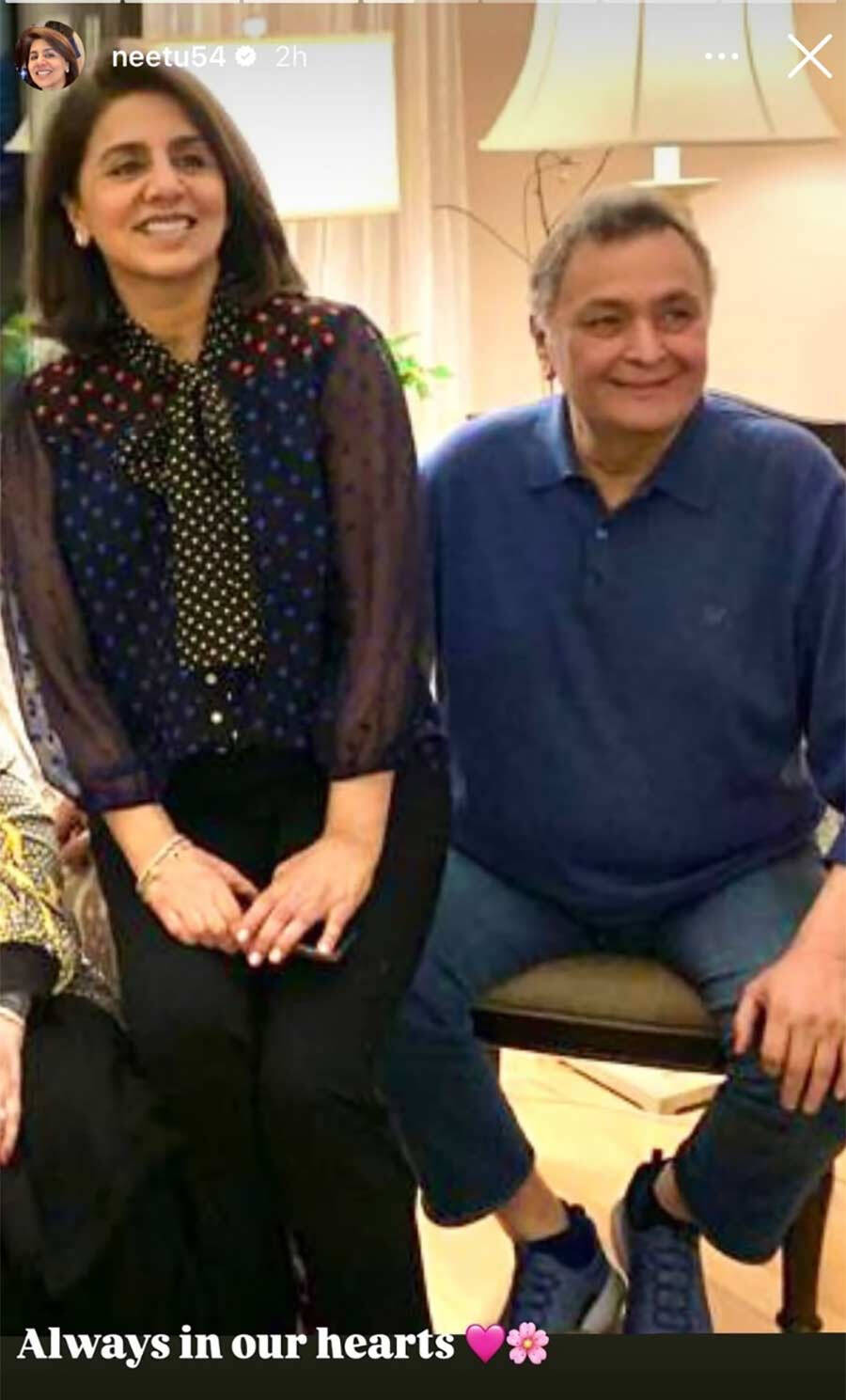 Neetu and Riddhima Kapoor take to their social media to pay a heartfelt,