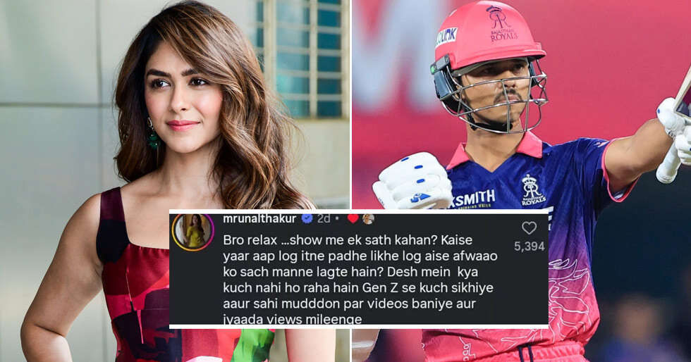 Mrunal Thakur Reacts to Reports of Dating Yashasvi Jaiswal