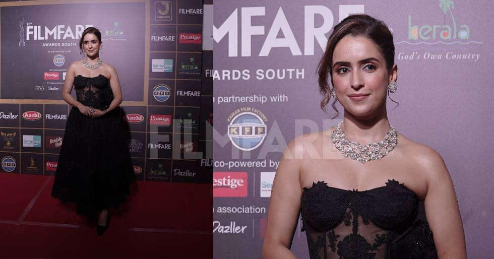 Sanya Malhotra Looks Like a Dream at 70th Filmfare Awards South With Kerala Tourism