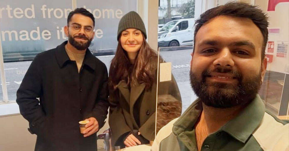 VIRAL: Anushka Sharma and Virat Kohli Pose With Fan