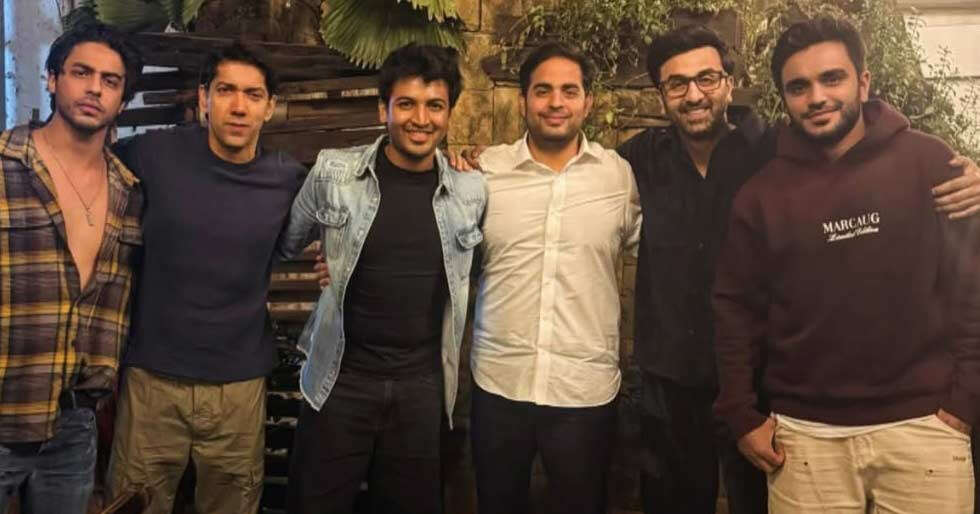 Aryan Khan and Ranbir Kapoor Pose for a Candid Click With Their Padel Gang