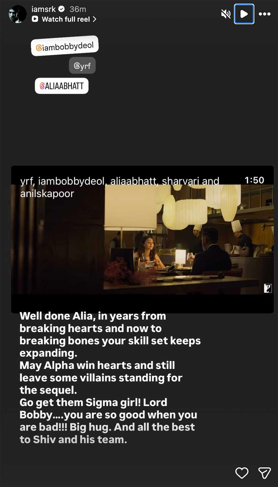  Alia Bhatt Bobby Deol Alpha