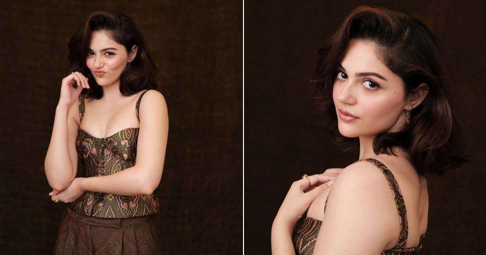 Aneet Padda Radiates Class in Rustic Hues of Gold Aneet Padda Radiates Class in Rustic Hues of Gold