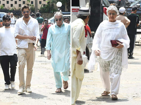 মুশতাক খানের অন্ত্যেষ্টিক্রিয়া — রজত বেদী — মণীশ ওয়াধওয়া — শরদ মালহোত্রা এবং আরও অনেকের শেষ শ্রদ্ধা।
