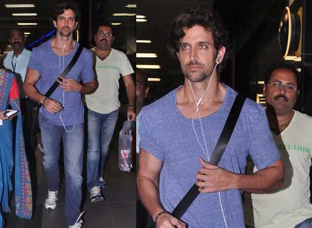 Spotted: Hrithik Roshan at the airport | Filmfare.com