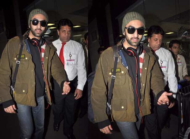 Spotted Ranbir Kapoor at the airport