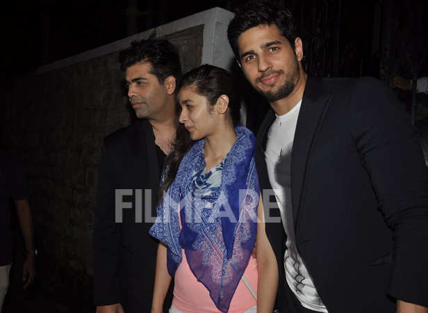 Alia, Sidharth and Karan's night out | Filmfare.com