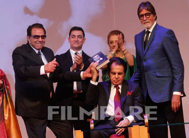 Big B, Aamir, Madhuri, PC Launch Dilip Kumar's Autobiography | Filmfare.com