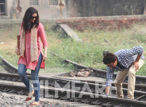 Spotted: Deepika Padukone, Irrfan on the sets of 'Piku' in New Delhi