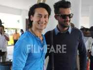 Spotted: Tiger Shroff and Atif Aslam