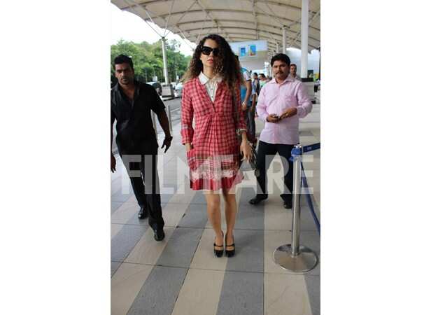 Kangana Ranaut and Ayushmann Khurrana's airport style | Filmfare.com