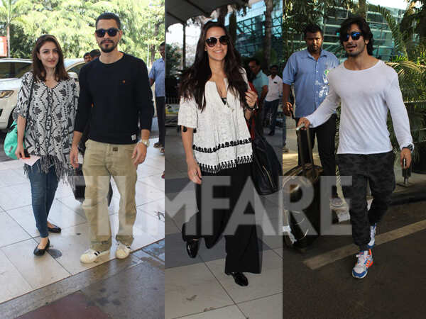 Stars clicked at the airport | Filmfare.com