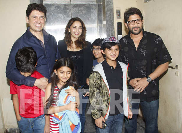 Madhuri Dixit and Arshad Warsi's family movie night | Filmfare.com