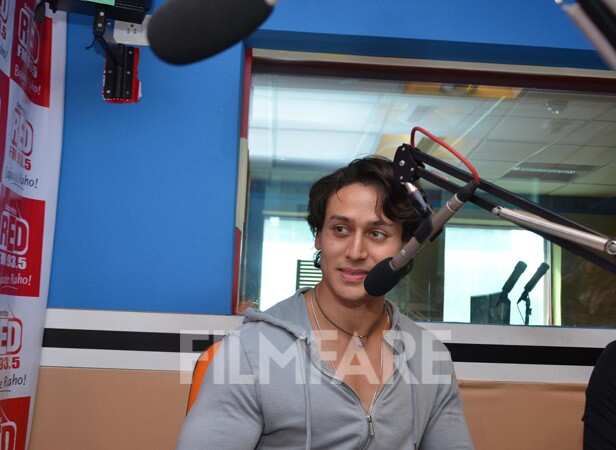 Snapped: Tiger Shroff at a radio station | Filmfare.com