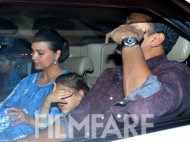 Lara Dutta snapped with husband Mahesh Bhupathi and daughter Saira