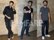 Anil Kapoor, Arjun Kapoor and Harshvardhan Kapoor watch Dangal with Aamir Khan