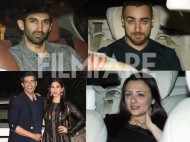 Aditya Roy Kapur, Imran Khan, Manish Malhotra, Sophie Choudry party with Alia Bhatt