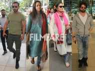 John Abraham, Shabana Azmi, Hema Malini and Neil Nitin Mukesh clicked at the airport