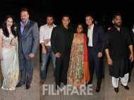 Salman Khan, Sanjay Dutt, Suniel Shetty, Kiran Rao attend a wedding reception in Mumbai
