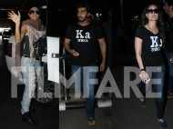 Jacqueline Fernandez, Arjun Kapoor and Kareena Kapoor Khan return to Mumbai