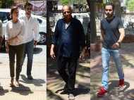 Dia Mirza and Mahesh Bhatt at Emraan Hashmi's mother's funeral