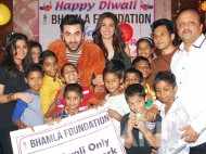 Ranbir Kapoor and Anushka Sharma snapped at an NGO's Diwali celebrations