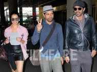 Farhan Akhtar, Shraddha Kapoor and Arjun Rampal rocking the airport look