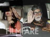 Amitabh Bachchan and Aishwariya Rai Bachchan snapped together