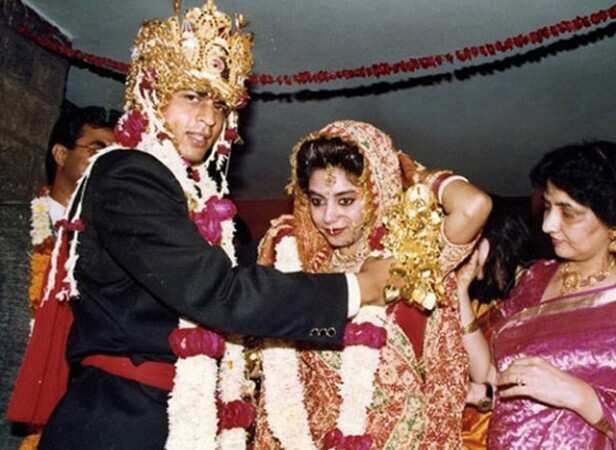 Image result for shahrukh gauri candid