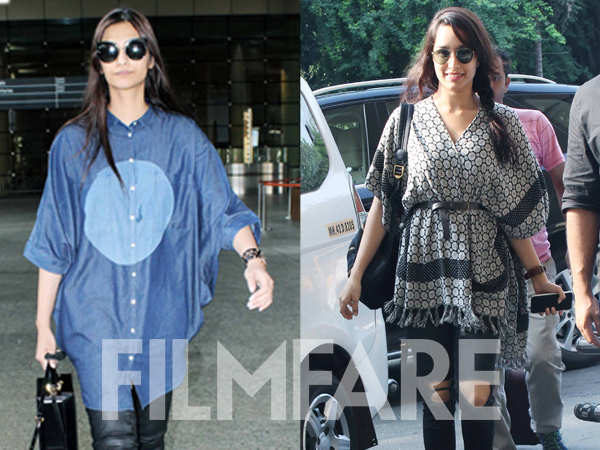 Shraddha Kapoor and Sonam Kapoor battle it out at the airport ...
