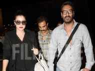 Ajay Devgn and Kajol spotted at the airport