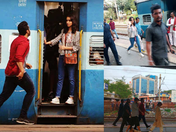 Arjun Kapoor and Shraddha Kapoor shoot for Half Girlfriend at a railway station