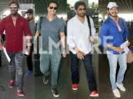 Ajay Devgn, Shreyas Talpade, Arshad Warsi and Arjun Rampal spotted at the airport
