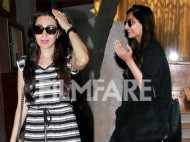 Sonam Kapoor with mum Sunita Kapoor and Karisma Kapoor with daughter Samaira snapped in the city