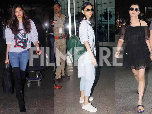 Athiya Shetty, Aditi Rao Hydari and Shruti Haasan stun at the airport ...