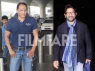 Arshad Warsi and Mohammad Azharuddin look casual yet dapper at the airport